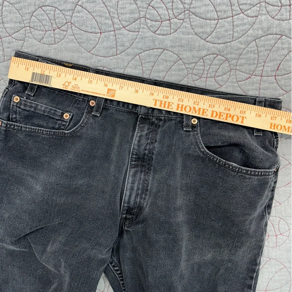 Levi's 550 Relaxed Fit Black Vintage 90s USA Made / Men's 38x32